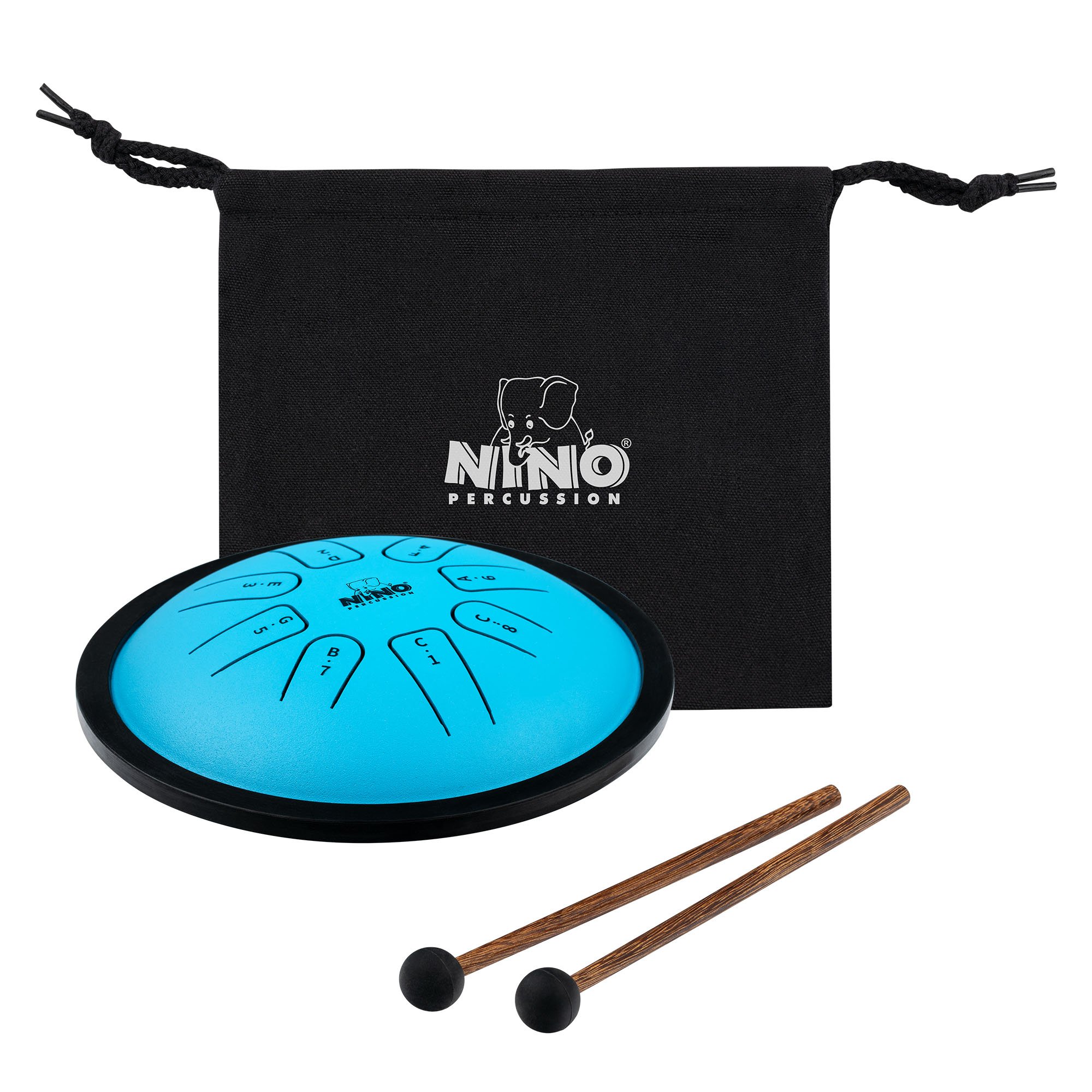 Steel Tongue Drum Blau